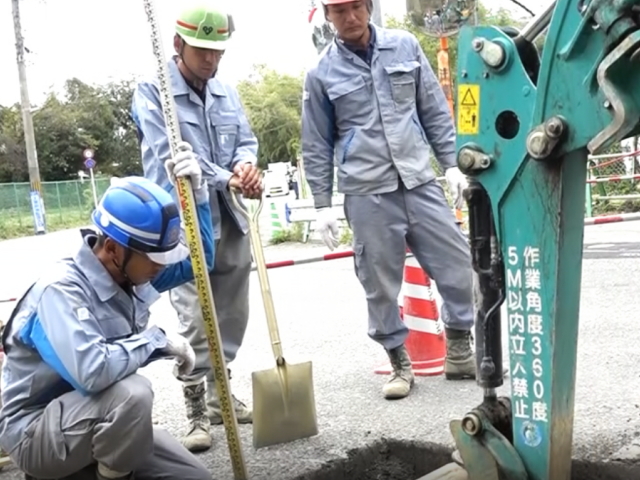 居蔵管工-工事現場