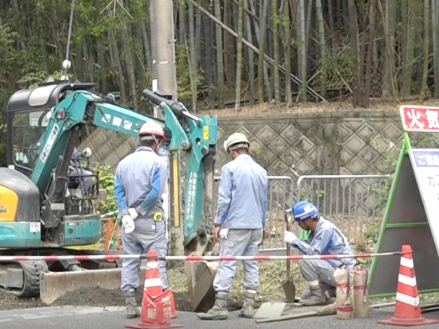 居蔵管工-工事現場